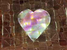 Load image into Gallery viewer, Green And Purple Candy Fluorite Crystal Love Heart