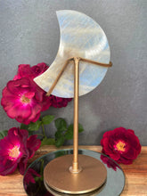 Load image into Gallery viewer, Healing Moonstone Crescent Moon With Stunning Blue Flash