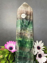 Load image into Gallery viewer, Extra Large Fluorite Crystal Point Tower 1.46kg