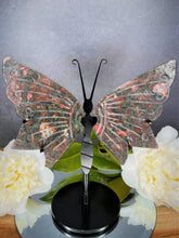 Load image into Gallery viewer, Plum Blossom Jasper Crystal Butterfly Wings Home Décor
