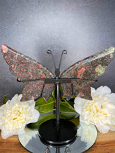 Load image into Gallery viewer, Beautiful Plum Blossom Jasper Crystal Butterfly Wings