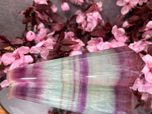 Load image into Gallery viewer, Chakra Healing Candy Fluorite Crystal Point Wand