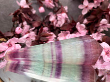 Load image into Gallery viewer, Chakra Healing Candy Fluorite Crystal Point Wand