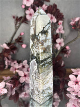 Load image into Gallery viewer, Stunning Moss Agate Crystal Tower Point