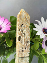 Load image into Gallery viewer, Sphalerite Crystal Tower With Geode Druzy