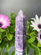 Load image into Gallery viewer, Purple Lepidolite Crystal Stone Tower Chakra Healing