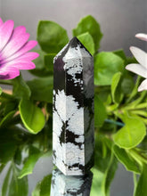 Load image into Gallery viewer, Natural Snowflake Obsidian Crystal Tower Chakra Healing
