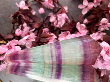 Load image into Gallery viewer, Chakra Healing Candy Fluorite Crystal Point Wand