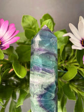 Load image into Gallery viewer, Natural Colourful Fluorite Crystal Tower Point