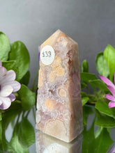 Load image into Gallery viewer, Healing Pink Amethyst With Flower Agate Crystal Tower