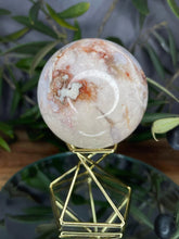 Load image into Gallery viewer, Flower Agate Crystal Sphere Chakra Healing