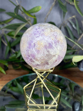 Load image into Gallery viewer, Pink Amethyst Crystal Sphere Chakra Healing