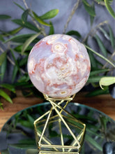 Load image into Gallery viewer, Beautiful Flower Agate Crystal Sphere Chakra Healing