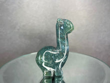 Load image into Gallery viewer, Stunning Moss Agate Lama Crystal Carving