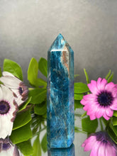 Load image into Gallery viewer, Stunning Blue Apatite Crystal Tower Point