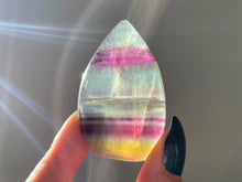 Load image into Gallery viewer, Natural Calming Candy Fluorite Crystal Flame