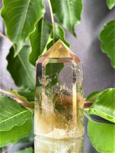 Load image into Gallery viewer, Chakra Healing Yellow Citrine Quartz Crystal Tower Point