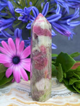 Load image into Gallery viewer, Natural Pink Tourmaline Rubellite Crystal Tower Point