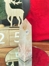 Load image into Gallery viewer, Tranquil Flower Agate Quartz Crystal Tower Point