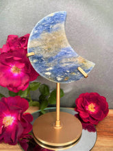 Load image into Gallery viewer, Harmony Kyanite Crystal Crescent Moon Carving