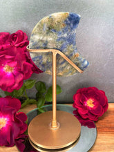 Load image into Gallery viewer, Kyanite Crystal Crescent Moon Carving