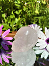 Load image into Gallery viewer, Heart Chakra Rose Quartz Crystal Skull