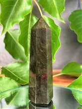 Load image into Gallery viewer, Beautiful Golden Sheen Obsidian Crystal Tower Point