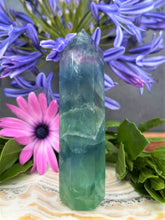 Load image into Gallery viewer, Stunning Natural Colorful Fluorite Crystal Point Tower