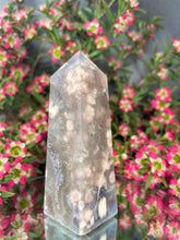 Load image into Gallery viewer, Growth Green Quartz Flower Agate Crystal Tower