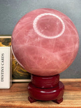Load image into Gallery viewer, XXL High Quality Stunning Rose Quartz Crystal Sphere
