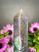 Load image into Gallery viewer, Unique Purple Moss Agate Crystal Tower