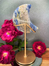 Load image into Gallery viewer, Stunning Kyanite Crystal Crescent Moon Carving