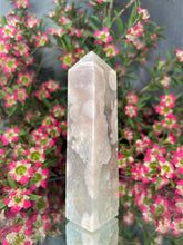 Load image into Gallery viewer, Gorgeous Green Quartz Flower Agate Crystal Tower