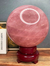 Load image into Gallery viewer, XXL High Quality Stunning Rose Quartz Crystal Sphere