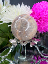 Load image into Gallery viewer, Chakra Healing Moonstone Crystal Sphere Ball