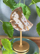 Load image into Gallery viewer, Stunning 8th Vein Ocean Jasper Crystal Crescent Moon