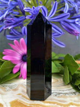Load image into Gallery viewer, Beautiful Obsidian Crystal Tower Point