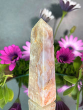 Load image into Gallery viewer, Stunning Pink Amethyst Flower Agate Crystal Tower Point