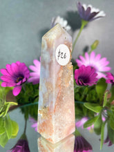 Load image into Gallery viewer, Stunning Pink Amethyst Flower Agate Crystal Tower Point