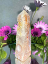 Load image into Gallery viewer, Stunning Pink Amethyst Flower Agate Crystal Tower Point