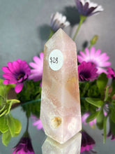 Load image into Gallery viewer, Tranquil Pink Amethyst Crystal Tower Point