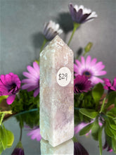 Load image into Gallery viewer, Stunning Pink Amethyst Flower Agate Crystal Tower Point