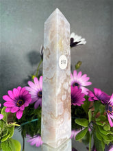 Load image into Gallery viewer, Strength Flower Agate Crystal Tower Point