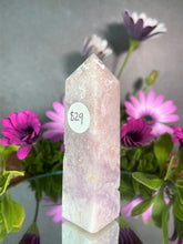 Load image into Gallery viewer, Stunning Pink Amethyst Flower Agate Crystal Tower Point