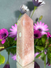 Load image into Gallery viewer, Healing Pink Amethyst & Flower Agate Crystal Tower Point