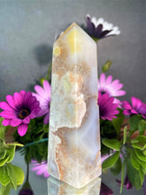Load image into Gallery viewer, Flower Agate Crystal Tower Point Chakra Energy