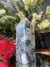 Load image into Gallery viewer, Magnificent Moss Agate Crystal Tower Point