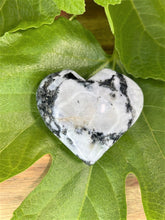 Load image into Gallery viewer, Moonstone With Black Tourmaline Love Heart