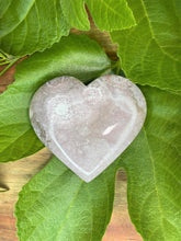 Load image into Gallery viewer, Pink Amethyst Crystal Love Heart Carving