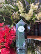 Load image into Gallery viewer, Renewal Moss Agate Crystal Tower Point